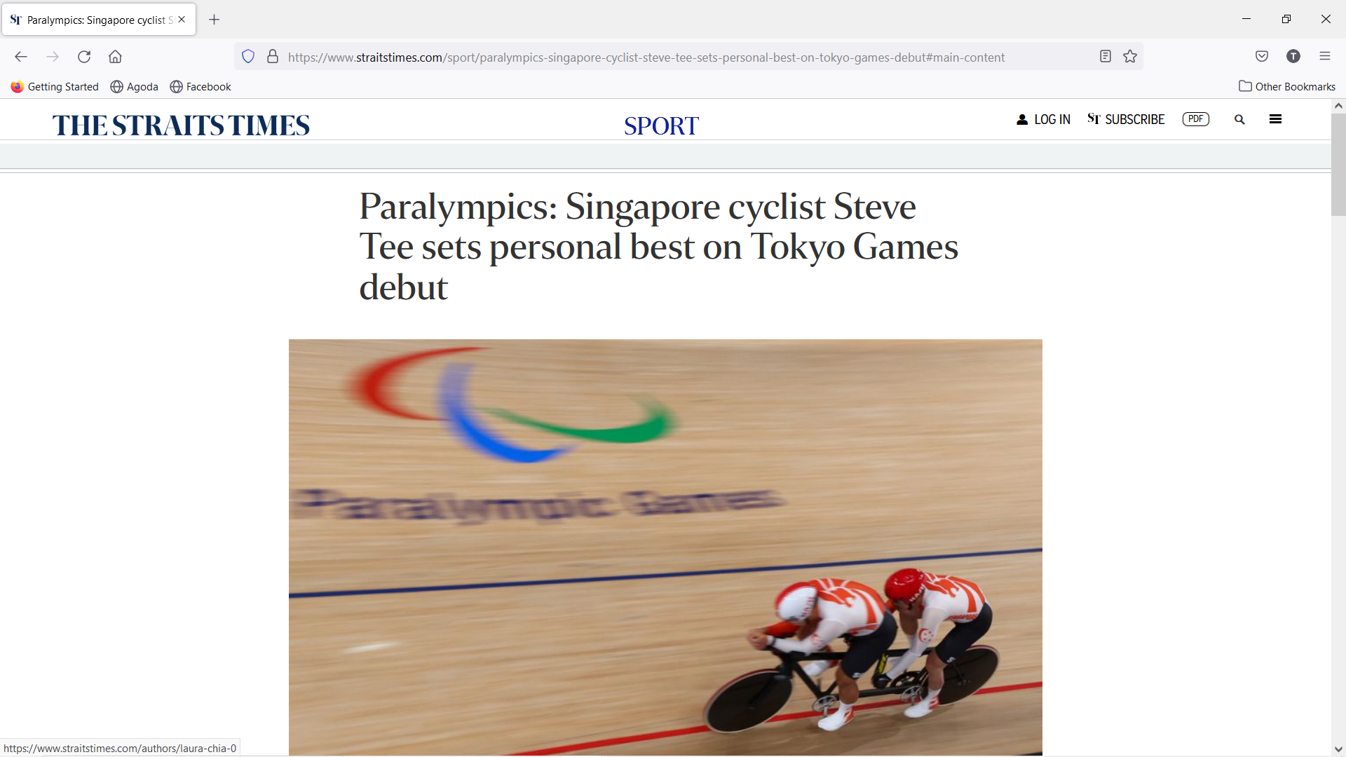 Paralympics: Singapore cyclist Steve Tee sets personal best on Tokyo Games debut Screenshot