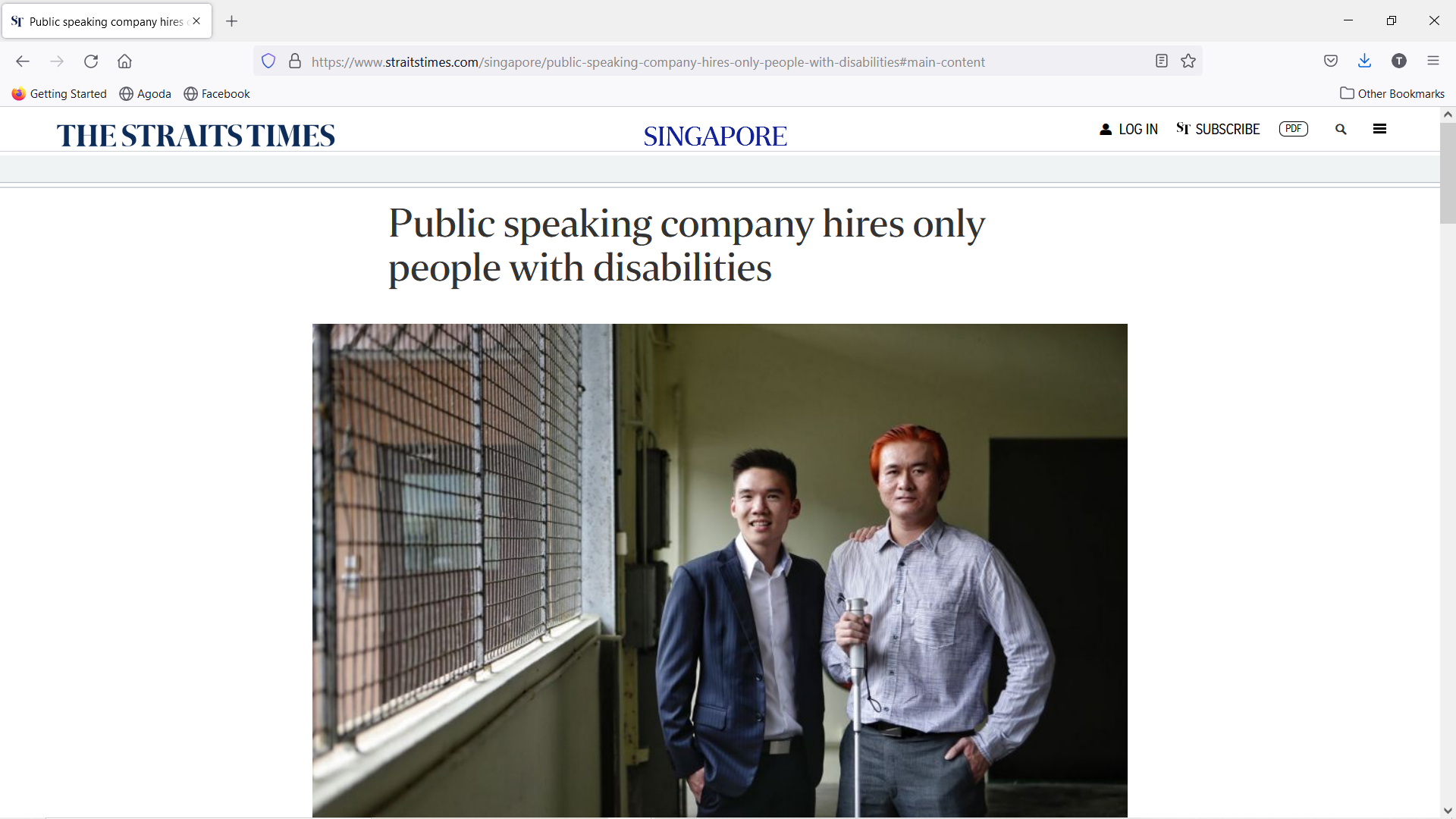 Public speaking company hires only people with disabilities Screenshot