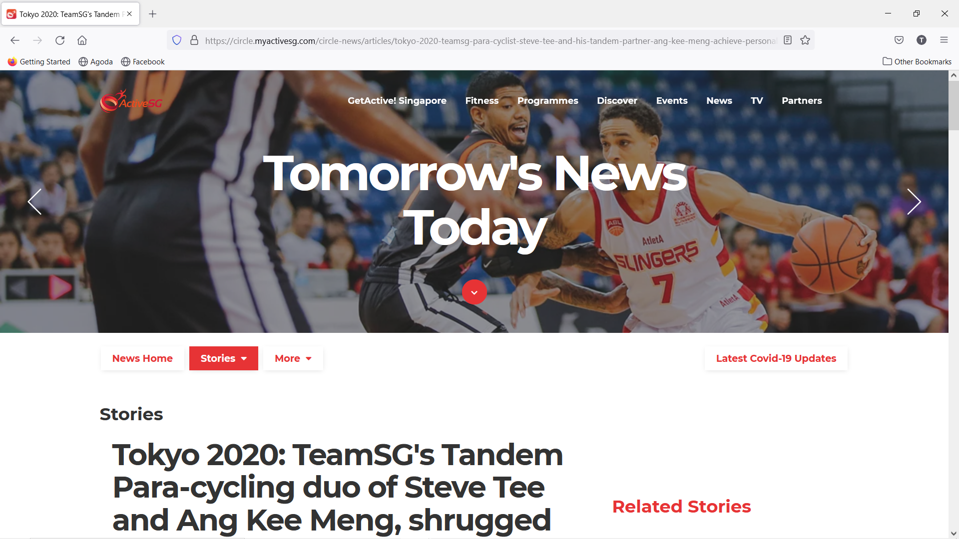 Tokyo 2020: TeamSG's Tandem Para-cycling duo of Steve Tee and Ang Kee Meng, shrugged off their recent training injuries to achieve Personal Best! Screenshot